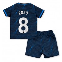 Chelsea Enzo Fernandez #8 Bortaställ Barn 2023-24 Korta ärmar (+ Korta byxor)